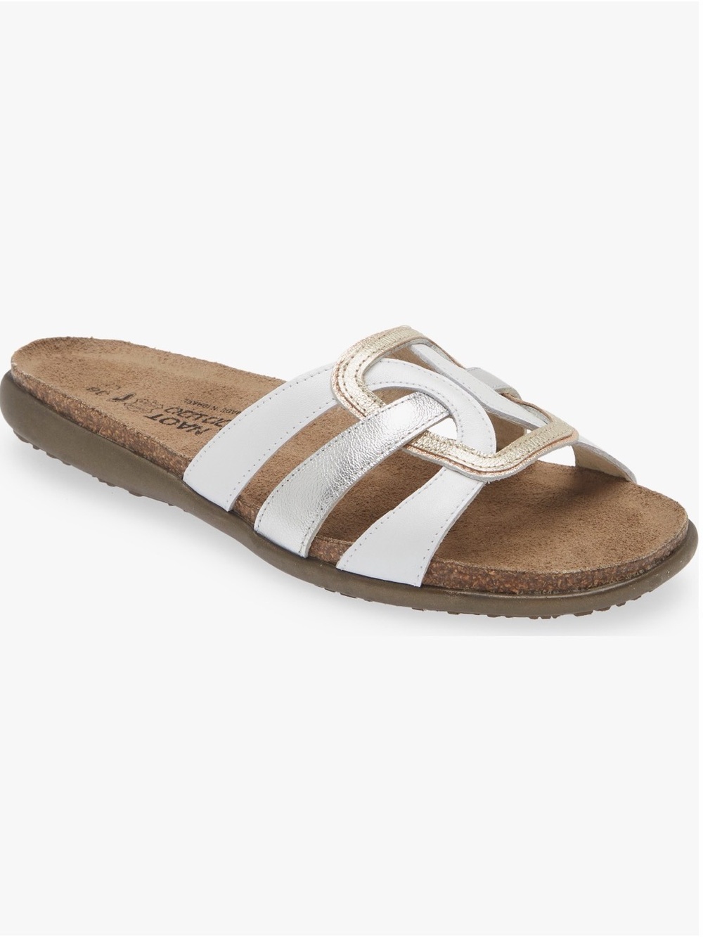 Naot Liv Slide Sandals NWT
Soft Ivory, White Pearl, Soft Beige Lthr - Size 38
